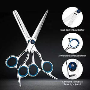 Hot Selling Professional Barber Salon Hair Cutting Tools Set Stainless Steel Handle Thinning <b>Hairdressing</b> <b>Scissors</b> Beauty - Product Image 5