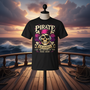 T-Shirt Divertente da Nonna Capitano Pirata - Design Promozionale - Product Image 3