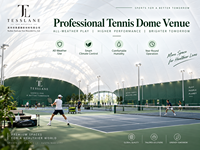 Dôme de tennis gonflable personnalisé pour parc, installation sportive durable, membrane écologique, faible teneur en carbone, déplaçable, réutilisable, gestion intelligente de l'énergie