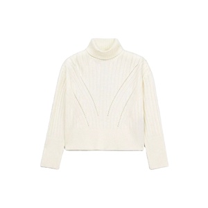 เสื้อสเวตเตอร์ถักแบบสวมศีรษะสำหรับผู้หญิงคอกลมแฟชั่นลำลองสำหรับฤดูหนาว - Product Image 3