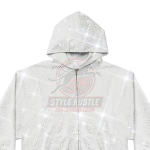 Sudaderas con Pedrería para Hombre, Servicio OEM, Precio al por Mayor, con Bolsillos Laterales, Estilo Moderno - Product Image 3