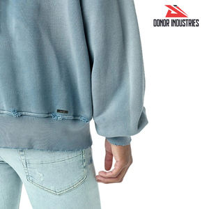 Nouveau sweat à capuche en molleton surdimensionné à lavage liquide unisexe, qualité lourde pour l'hiver, streetwear à prix raisonnable d'un bon vendeur - Product Image 3