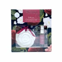 Nouvellement conçu suspendu parfumé en céramique fleur diffuseur d'arôme décoration de la maison huile essentielle porcelaine parfum désodorisant