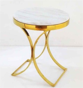 Handmade Classy Stainless Steel <b>Gold</b> Coffee <b>Table</b> for Kitchen Office Home Restaurant Living Room Garden Decoration Made in India - Product Image 2