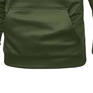 Sudadera con capucha de tela de punto de algodón 100% Unisex de Venta caliente sudaderas con capucha deportivas de patrón sólido impresas personalizadas - Product Image 5