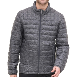 Nueva moda de invierno, chaqueta acolchada de Color personalizada para hombre, chaqueta acolchada con estampado de logotipo personalizado, nueva alta calidad - Product Image 1