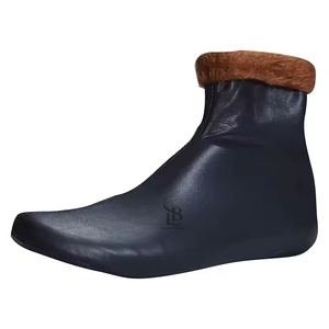 Best Quality Thin Lightweight <b>Waterproof</b> Anti-Bacterial Breathable Customized Easy Put Leather <b>Socks</b> for Men Women Made Genuine - Product Image 2