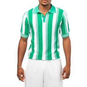 Nouvel été élégant pour polo pour hommes 100% coton grande taille vêtements de sport décontractés avec motif imprimé - Product Image 6