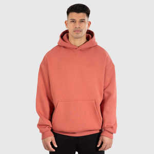 Sweat-shirt pour homme en coton 100% en gros 2025, design personnalisé, motif uni, épaules tombantes, surdimensionné, chaud pour l'hiver - Product Image 1