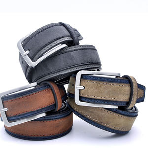 Cinturón vaquero de piel de vaca para hombre de alta calidad al por mayor estilo informal de moda europea americana con hebilla nuevo diseño de piel sintética - Product Image 5