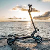 Trottinette électrique D6+2.0, pneus de 10 pouces, moteur 1000W, batterie 52V 26.1Ah, vitesse 40 mph, autonomie 40 miles, charge utile 330 lbs, double suspension hydraulique