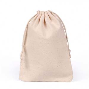 Sac en coton écologique de 12*15cm avec cordon de serrage, vente en gros, pour bijoux de mariage, bonbons, rangement, emballage cadeau - Product Image 3