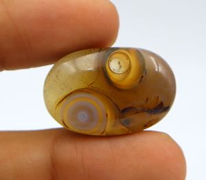 Cabujón de Ágata Natural, Corte Ovalado, Liso, 28X19X8MM, Piedra Preciosa para Joyería - Product Image 2