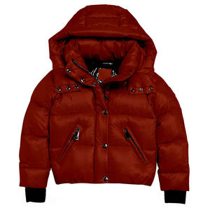 Kids Puffer Jacket <b>Zipper</b> Closure with Button Style Warm Lightweight Winter Wear - Product Image 6