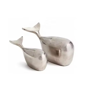 Anillos de aluminio de diseño moderno hechos a mano, adornos de metal decorativos de mesa para regalo y Acción de Gracias - Product Image 2