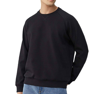 Sweat-shirt d'hiver décontracté pour homme, col rond, couleur unie, pull à manches longues, polaire, streetwear, tissu doux et confortable, brodé - Product Image 5