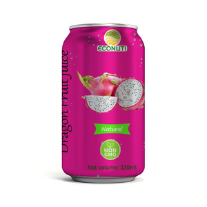 El mejor jugo de fruta de dragón tropical de Vietnam 250ml 330ml Bebida de puré de sabor a coco natural Directo del proveedor - Product Image 3