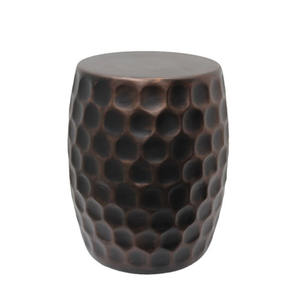 Muebles para el hogar taburete redondo de hierro cobre Color antiguo estilo de lujo taburete escalonado para niños cama habitación y muebles de oficina personalizados - Product Image 5