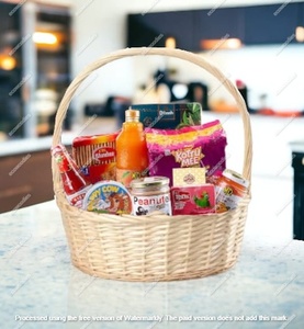 Round Wicker Handmade Oval Natural Willow Organizer Wicker Woven <b>Basket</b> With Handle Big <b>Baskets</b> <b>for</b> <b>Gift</b> Tree <b>Basket</b> Holders - Product Image 3