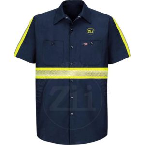 เสื้อกันไฟ CAT-2เทปสะท้อนแสงมองเห็นได้ชัดเจนแขนสั้น8.7แบบปลอดภัยสะท้อนแสงแฟลชน้ำหนักเบา - Product Image 3