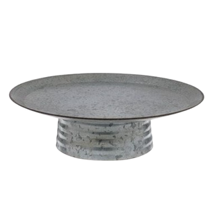 Decorative Galvanized Metal Cake <b>Stand</b> Rounded Top Single Tier <b>Cupcake</b> <b>Stand</b> Tabletop Decorative Tools for Baking Muffins - Product Image 3