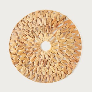 Hand weave plate chargers wholesale prices water hyacinth charger plates natural fiber <b>placemat</b> - Product Image 5