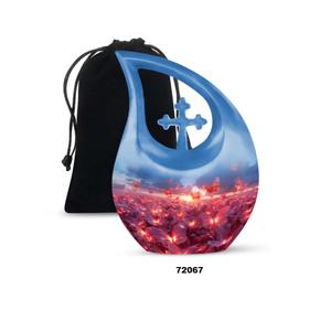 รูปผีเสื้อสีชมพูสวยงามสำหรับใส่เถ้ากระดูกของผู้ใหญ่สำหรับใส่เถ้ากระดูกของตกแต่งพร้อมถุงกำมะหยี่ฟรี - Product Image 6