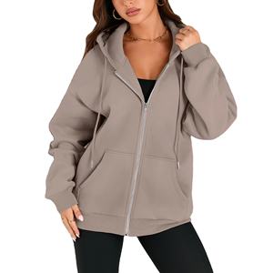 Nueva Sudadera con capucha para mujer con cremallera y Personalización completa hecha en Pakistán sudaderas básicas con diamantes de imitación de la más alta calidad de gran tamaño para mujer - Product Image 1