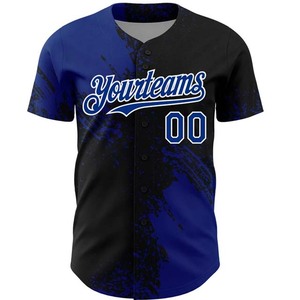 Premium Baseball Uniform Custom Printed Breathable Summer <b>Plus</b> <b>Size</b> Jersey Team Sportswear OEM ODM 100% Polyester - Product Image 2
