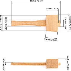 Solid Wood 4-Piece Modern Luxury Kitchen Utensil Set for Children with <b>Forks</b>-Adiba Home Decor - Product Image 6