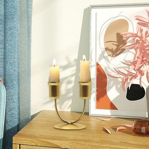 Support à bougie en laiton fait à la main, décoration d'intérieur, accessoire de Noël pour la chambre à coucher et la salle à manger - Product Image 3