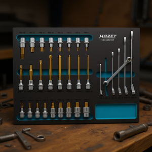 Juego de Llaves Combinadas y Vasos con Trinquete Hazet de 31 Piezas, Juego de Herramientas Premium - Product Image 3