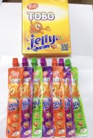 Concentré de boisson en gelée HALAL de qualité supérieure à faible teneur en glucides, fruits aromatisés à la pomme, raisin, mangue, fraise, boîte de sachets emballés Malaisie
