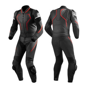Traje de moto de tendencia para hombre, precio al por mayor, diseño personalizado, cuero de alta calidad, a prueba de viento y protección, traje de carreras de motos - Product Image 1