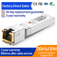 Transceptor SFP+/SFP de Cobre YTOPTO 10GBASE-T 5G, Módulo RJ45, Certificado CE/FCC/RoHS/ISO9001, Compatible con POE IP para MikroTik/Juniper