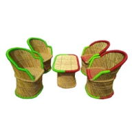 Muebles de oficina modernos para salón, juegos de salón de cuero con 2 + 2 + 1 asientos acolchados cómodos para comedor y aire libre - Product Image 6