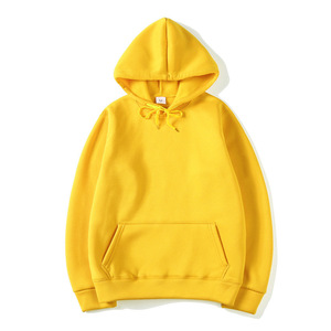 Sweats à capuche unis avec logo personnalisé unisexe 2022 2023 Sweat-shirt pour hommes et femmes avec impression personnalisée grande taille 100% coton pour l'hiver - Product Image 3