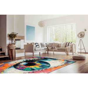 Abstract Eye Printed <b>Rug</b>, Modern Area <b>Rug</b> for Office, Dining Room Decor,<b>Chenille</b> <b>Rug</b> - Product Image 4