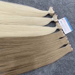 Extensions de cheveux humains Remy à double cuticule alignée vendeurs en gros russe 100% vierge naturelle humaine - Product Image 1