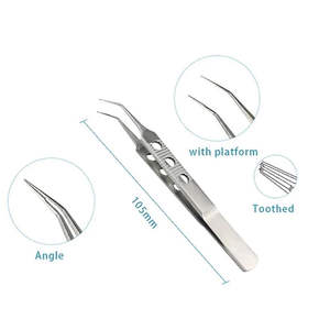 Juego de Pinzas para Trasplante Capilar de Extracción, 11 cm, Acero Inoxidable Alemán, Certificación CE, MOL, Duraderas, Kit Quirúrgico para Uso Hospitalario - Product Image 2