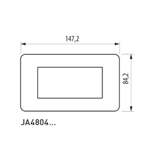 Bticino Matrixgo 4-Module <b>Door</b> <b>Plates</b> Various Finishes in White Color Technopolymer Series Pack 1 - Product Image 2