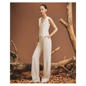 Pantalones elegantes de lirio para mujer más vendidos THE SOUL ODM Services Colección de otoño con logotipo decorada con encanto para la temporada de primavera - Product Image 4