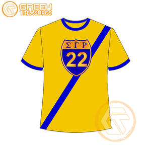 Venta al por mayor Sigma Gamma Rho mujeres camiseta hermandad ropa algodón Jersey alta calidad transpirable camiseta mujeres ropa griega - Product Image 5