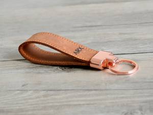 Llavero de Cuero PU Personalizado con Monograma, Grabado Personalizado, Regalo Promocional, Porta Llaves Único - Product Image 5