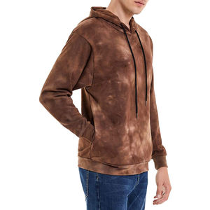 Sudadera con Capucha de Invierno para Hombre, 100% Algodón, Estilo Urbano, Lavado Ácido, con Logotipo Personalizado - Product Image 5