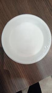 Assiettes jetables en papier biodégradables et compostables en bagasse de canne à sucre Eco White de 10 pouces, lot de 100 - Product Image 4