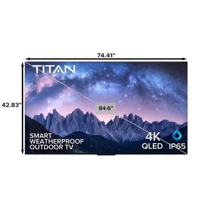 Téléviseur LED intelligent d'extérieur 85 pouces, étanche pour terrasse couverte avec housse de protection, définition 2K pour utilisation en cuisine - Product Image 4