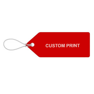 Wholesale Fashion Free Sample New Design Embossed Hang <b>Tag</b> Special Gift String Pvc Hangtags Garment Labels for Clothing Own Logo - Product Image 1