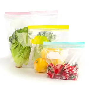 MU şeffaf mühür kompakt gıda mağaza çantası dondurucu mühürlü plastik gıda torbası depolama için