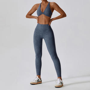 Personalized Design <b>Women</b> Yoga Shorts Solid Color Breathable Spandex/Nylon High Quality Fitness <b>Compression</b> Garments OEM Service - Product Image 2